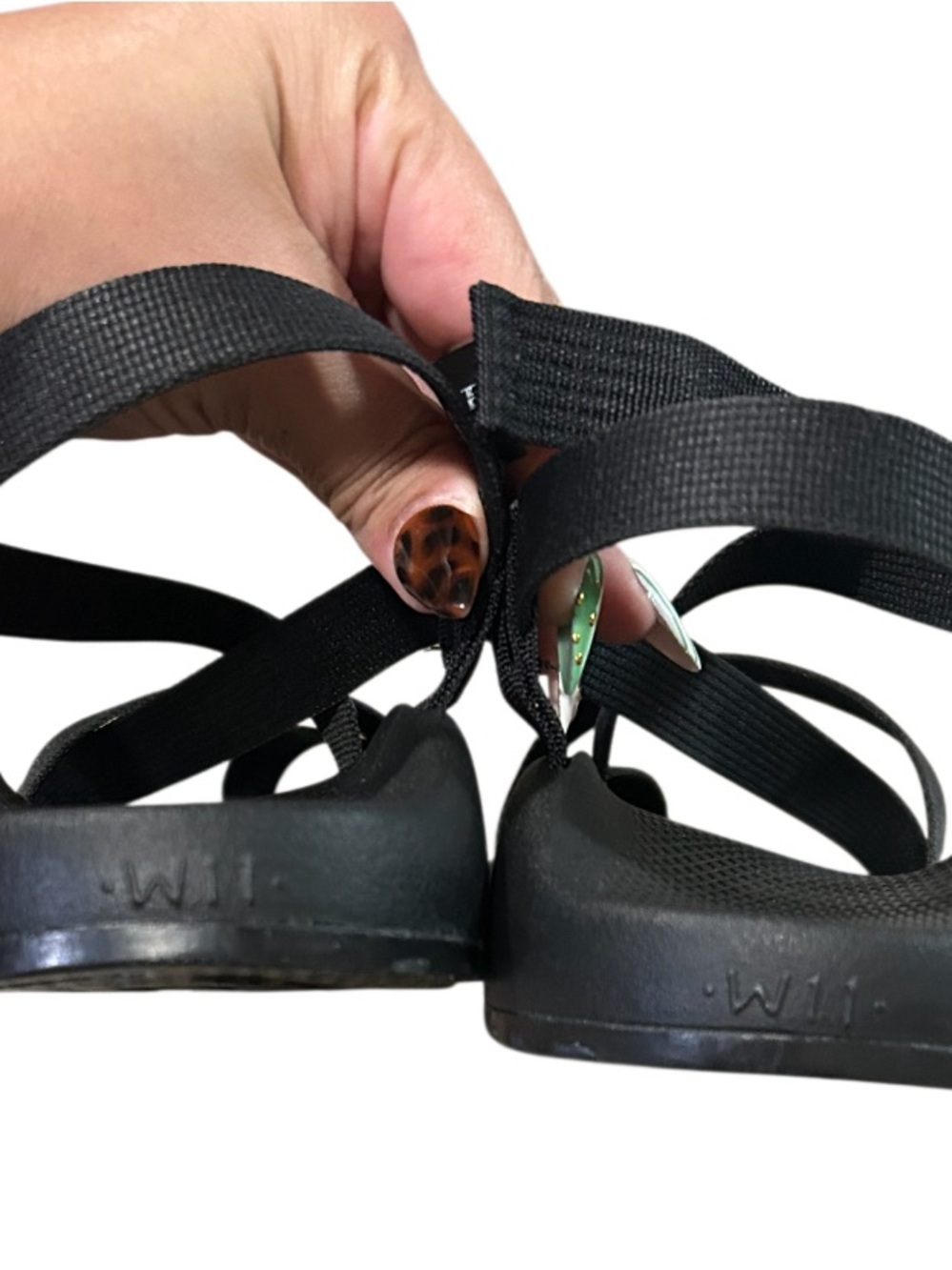 Women's Chaco Z/2 Adjustable Strap Classic Sandal Black Size 11 outdoor shoes - Picture 4 of 5